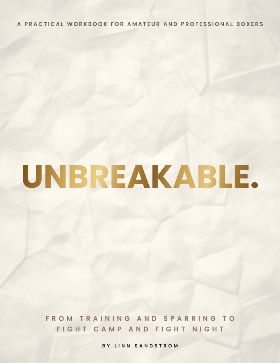 UNBREAKABLE by Linn Sandstrom, ivory and gold book cover
